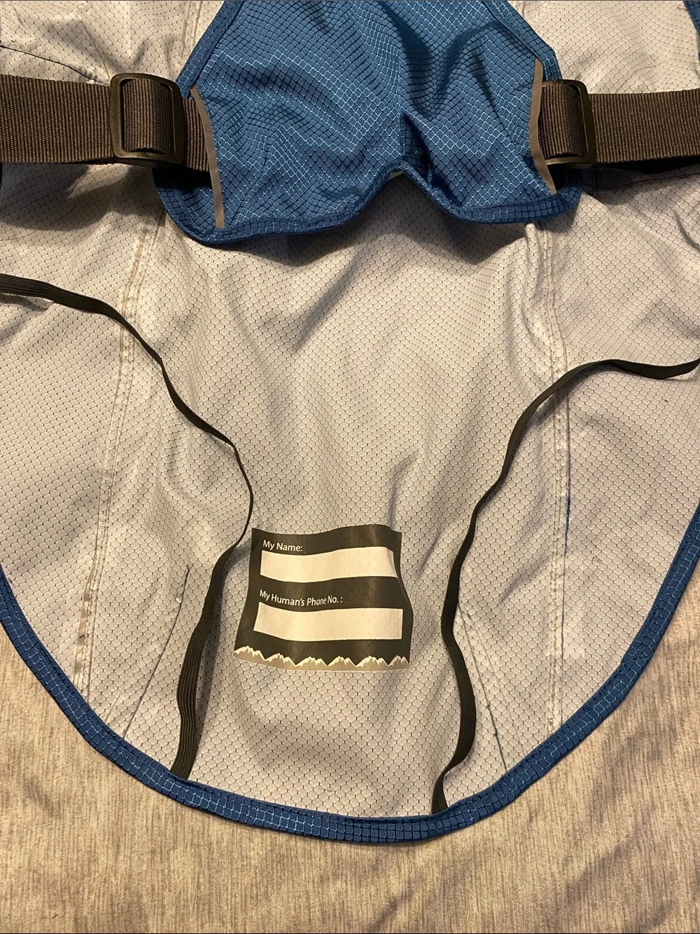 Arcadia Trail™ Reflective Dog Raincoat Sz XL Blue & Gray NWT